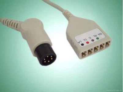 Mindray, spacelabs, goldway, zoll, welch Allyn, datascope, 5db ECG trönk kábel, LL típus