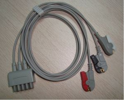 GE Marqutte Dash PRO4000 háromvezetékes EKG vezeték, IEC / AHA, SNAP / CLIP szállító