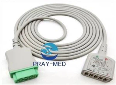 GE 11 tűs 5 vezetékes EKG-trönk kábel