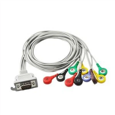 Schiller EKG Holter kábel 10 vezet IEC Snap